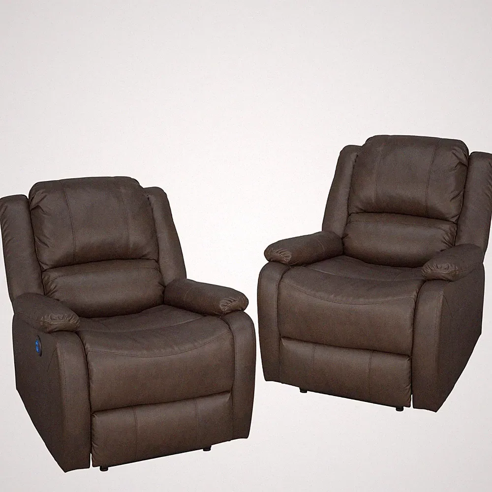 RecPro Charles 30" Powered RV Zero Wall Recliner Wall Hugger Chair 2pk
