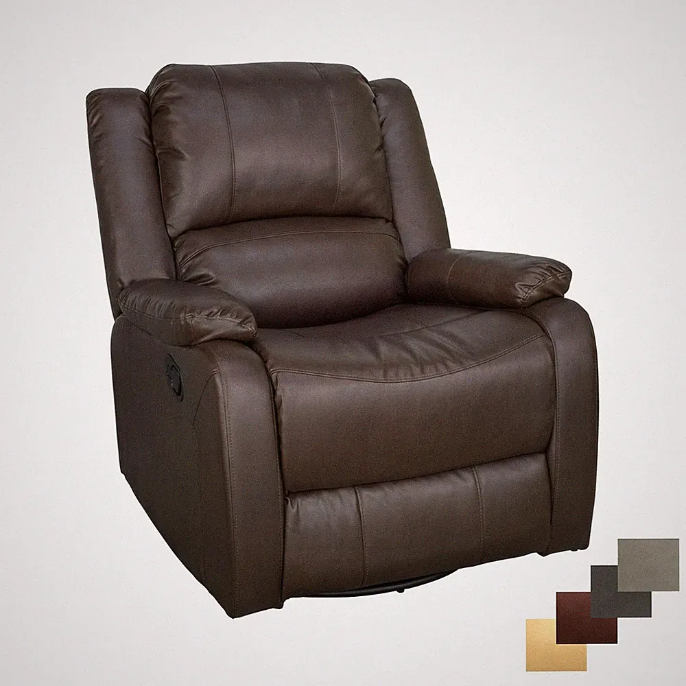 RecPro Charles 30" RV SGR Swivel Glider Recliner Chestnut Chair Camper Furniture